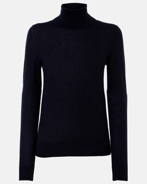 Loro Piana Rollkragen-Top Neo Piuma Aus Cashmere - Blau