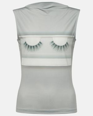 Acne Studios X Katerina Jebb Printed Jersey Top - Grey