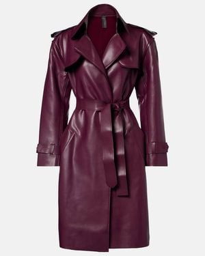 Norma Kamali Belted Trench Coat - Purple