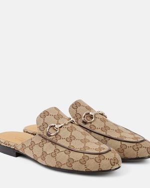 Gucci Slipper Princetown Para Mujer, Talla - Marrón