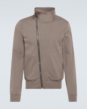 Rick Owens Bauhaus Cotton Zip-Up Jacket - Brown