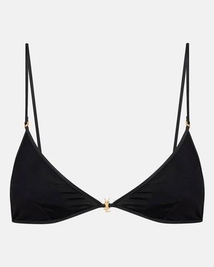 Saint Laurent Cassandre Bralette - Black