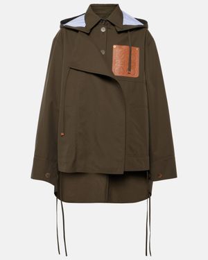 Loewe Hooded Parka Jacket - Green