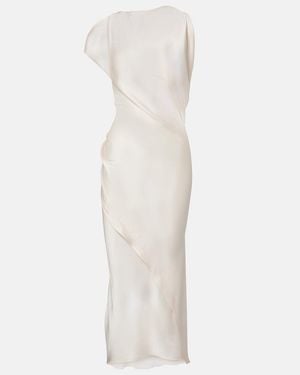Victoria Beckham Kyra Draped Midi Dress - White