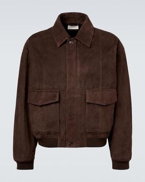FRAME Blouson Retro Aus Veloursleder - Braun