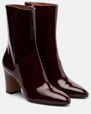 Paris Texas Lavinia 75 Patent Leather Ankle Boots - Brown