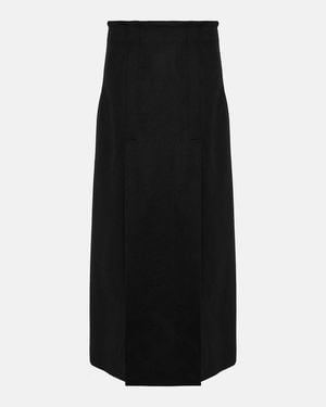 Proenza Schouler Wool-Blend Maxi Skirt - Black