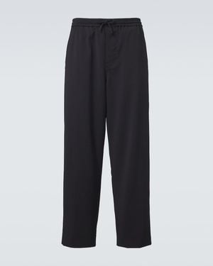 Loewe Wool Straight Trousers - Blue
