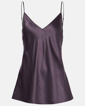 JOSEPH Clea Silk Satin Camisole - Purple