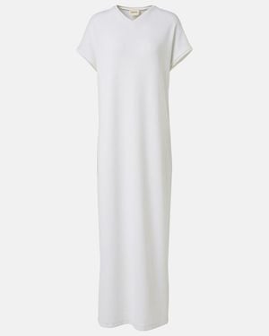 KHAITE Verda Jersey Maxi Dress - White