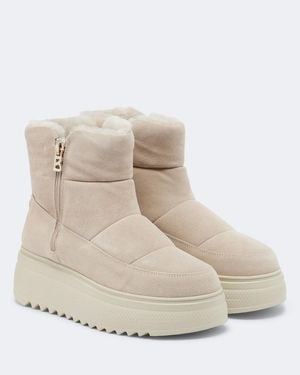 Bogner Stockholm Suede Snow Boots - Natural