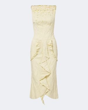 ShuShu/Tong Embellished Cotton-Blend Cocktail Dress - Metallic