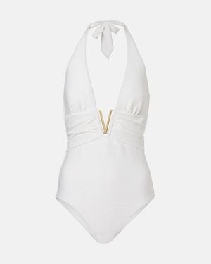 Heidi Klein Delos Embellished Swimsuit - White