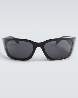 Prada Eckige Sonnenbrille Symbole - Grau