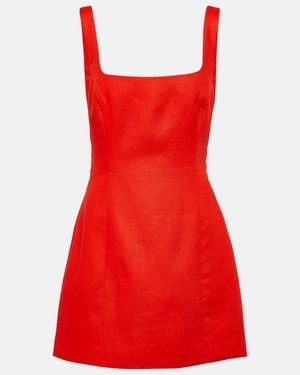 SIR. Iris Linen Minidress - Red