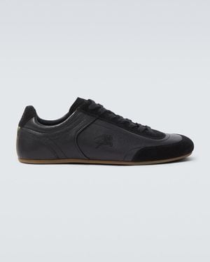 Burberry Sneakers Knight Runner Aus Leder - Schwarz