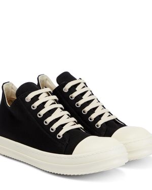 Rick Owens Denim Low-top Trainers - Black