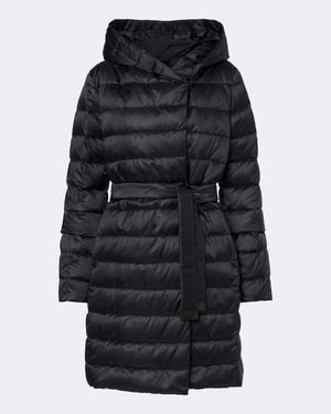 Max Mara Wattierter Mantel - Schwarz