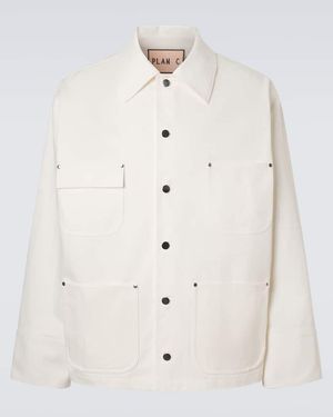 Plan C Denim Field Jacket - White