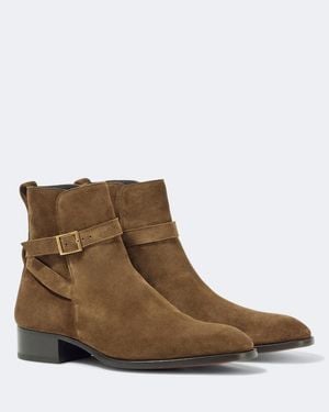 Tom Ford Kenneth Suede Ankle Boots - Brown