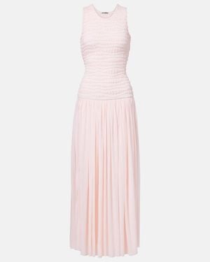 Jil Sander Shirred Maxi Dress - Pink
