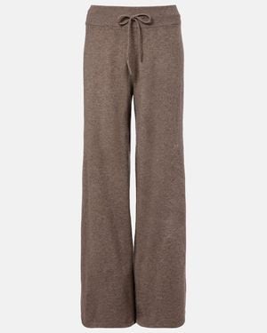 Lisa Yang Sofi Cashmere Wide-Leg Trousers - Brown