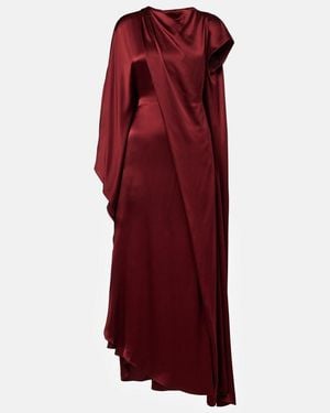 ROKSANDA Hiba Caped Silk Gown - Red