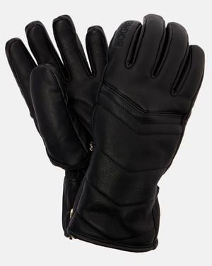 Bogner Dana Quilted Leather Ski Gloves - Black