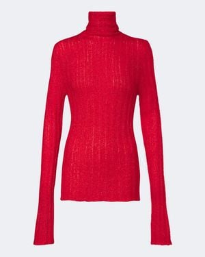 Lisa Yang Rollkragenpullover Emiliana - Rot