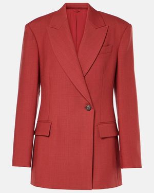 Brunello Cucinelli Wool Blazer - Red