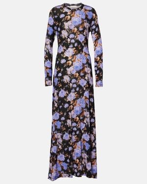 Ulla Johnson Amari Floral Maxi Dress - Blue