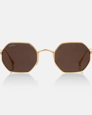 Cartier Signature C Square Sunglasses - Brown