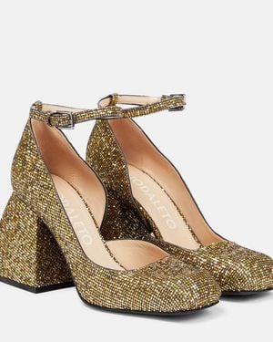NODALETO Bulla Babies Crystal Court Shoes - Brown