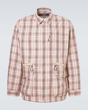 Comme des Garçons Checked Cotton-Blend Jacket - Pink