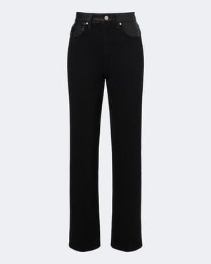 Agolde Straight Jeans Morgan - Schwarz