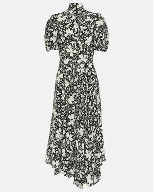 Stella McCartney Floral Silk Midi Dress - Multicolour