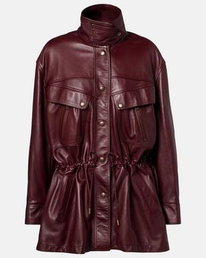Chloé Lederjacke - Rot