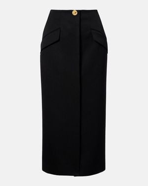 Givenchy Wool Pencil Skirt - Black