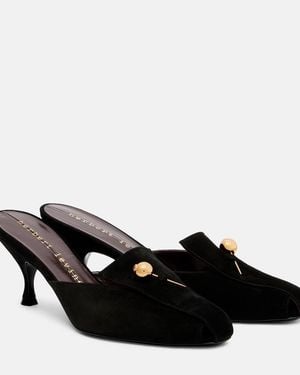 Herbert Levine Aperitif 70 Suede Mules - Black