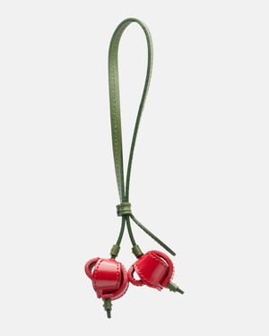 Jacquemus Les Cerises Small Leather Bag Charm - Red