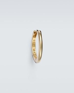 Mateo 14Kt Single Hoop Earring - White