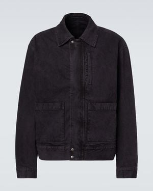 Dries Van Noten Denim Bomber Jacket - Black