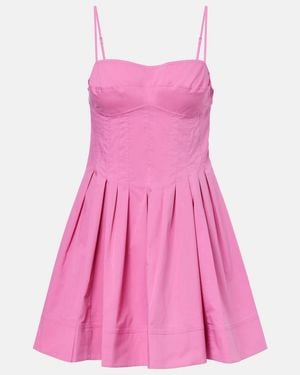Jonathan Simkhai Kitt Cotton-Blend Minidress - Pink