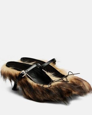 Simone Rocha Mules Grip Mit Canvas - Braun