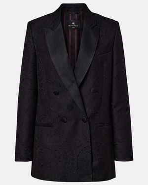 Etro Double-Breasted Blazer - Black