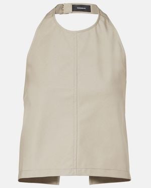 Wardrobe NYC Top Aus Einem Baumwollgemisch - Natur