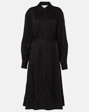 Proenza Schouler Label Nelson Cotton Shirt Dress - Black