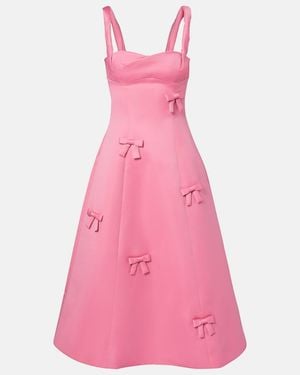 LEO LIN Beatrice Bow-Detail Midi Dress - Pink
