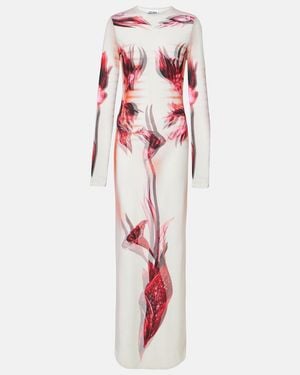 Jean Paul Gaultier Body Morphing Mariniere Jersey Maxi Dress - Red