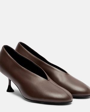 Proenza Schouler Tee Leather Court Shoes - Brown